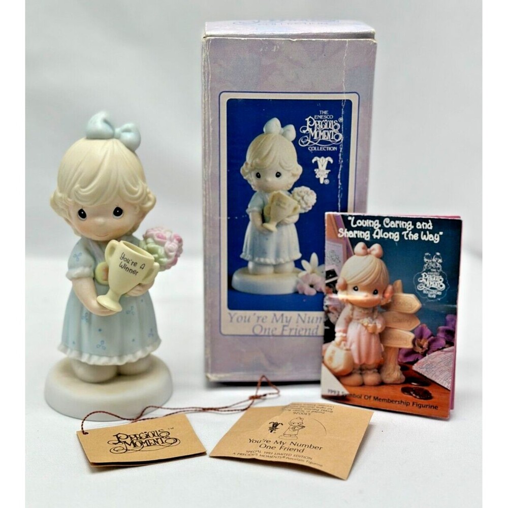 VINTAGE Precious Moments 530026 You're My Number One Friend 1993 Limited Edition